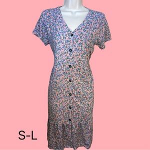 J.Jill babydoll floral dress